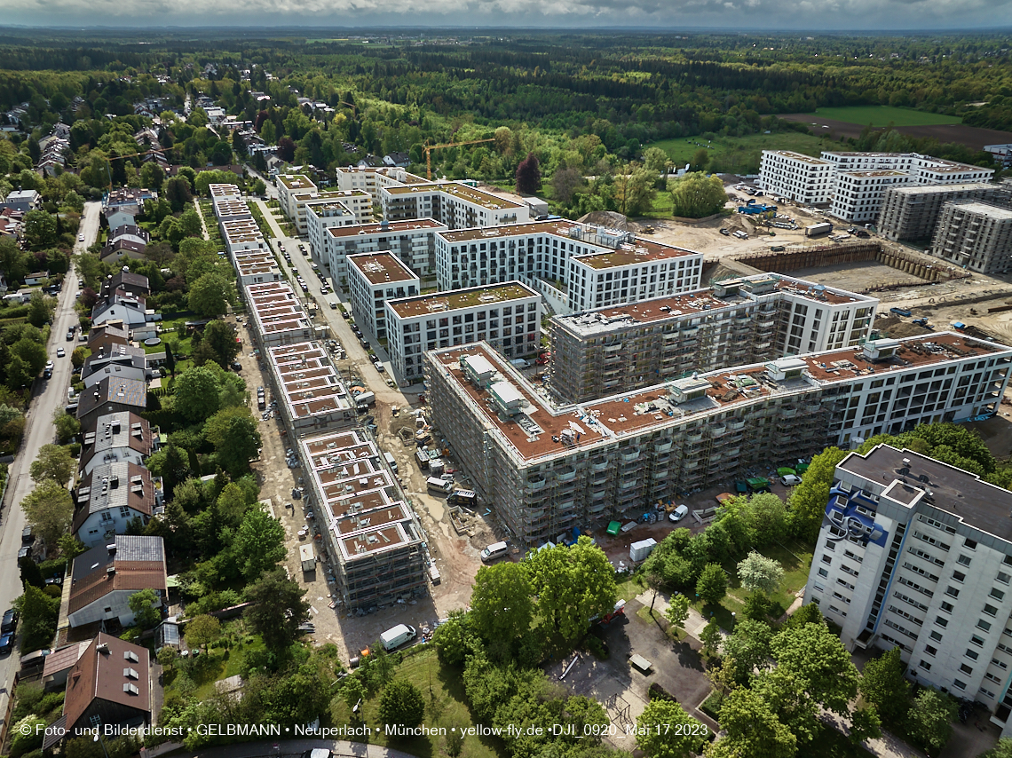 17.05.2023 - Pandion Verde und Baustelle Alexisquartier in Neuperlach